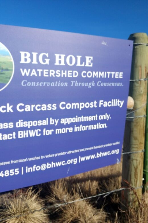 Sign at BHWC compost site